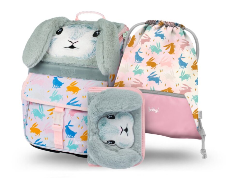 BAAGL 3 SET Zippy Bunny: aktatáska, tolltartó, táska, táska