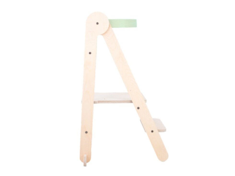 Összecsukható lakkozott növekvő tanulótorony 2 az 1-ben - menta