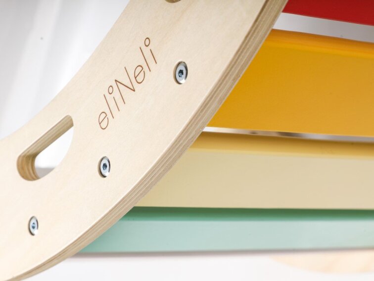 Dřevěná montessori houpačka PRO 5v1 fresh