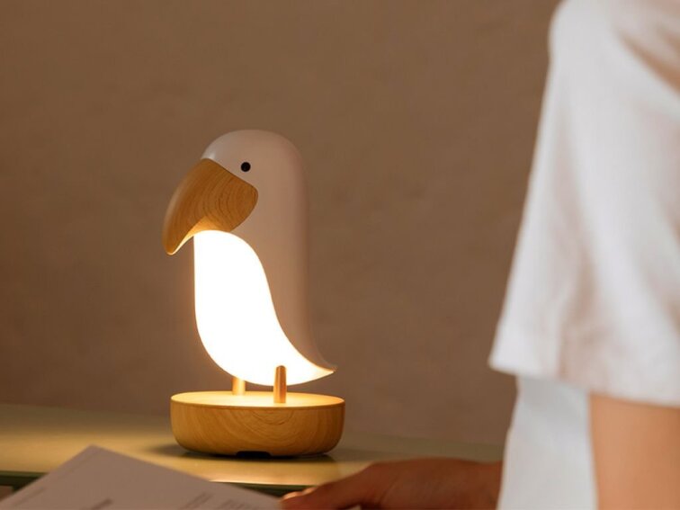 Lampička Ptáček s reproduktorem