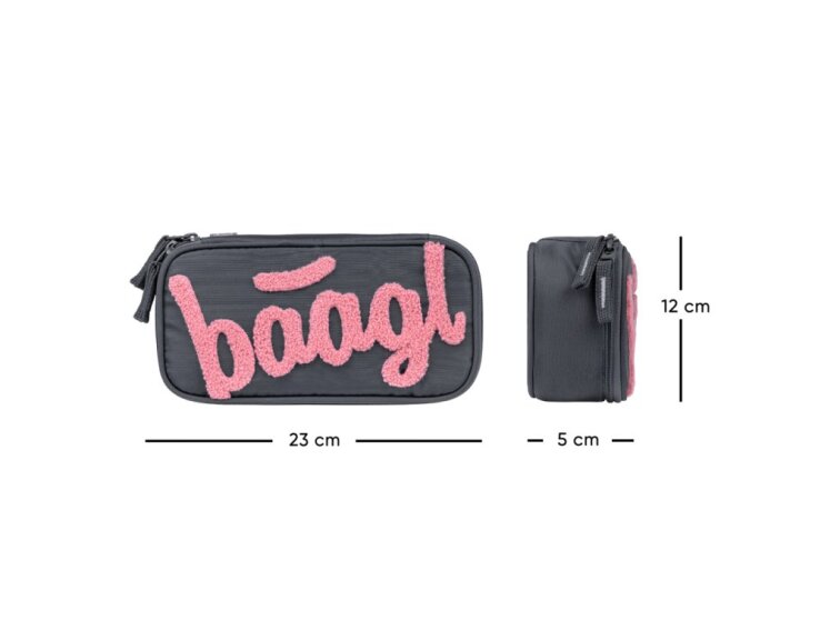 Federmäppchen Schlampermäppchen Logo Rosa