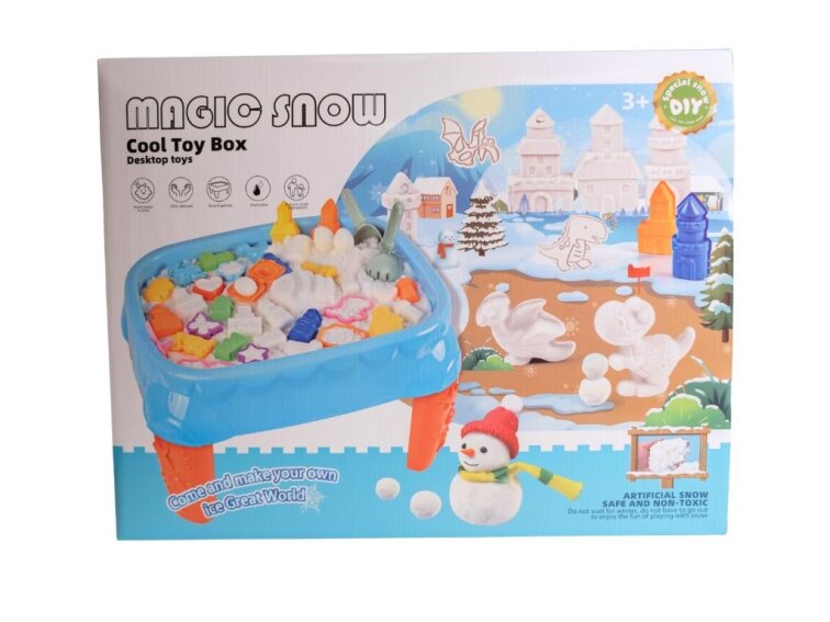 Kinetický sníh - sada se stolečkem