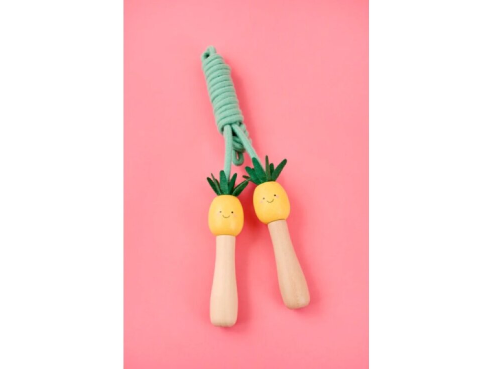 Uže za preskakanje ananas – drvene ručke