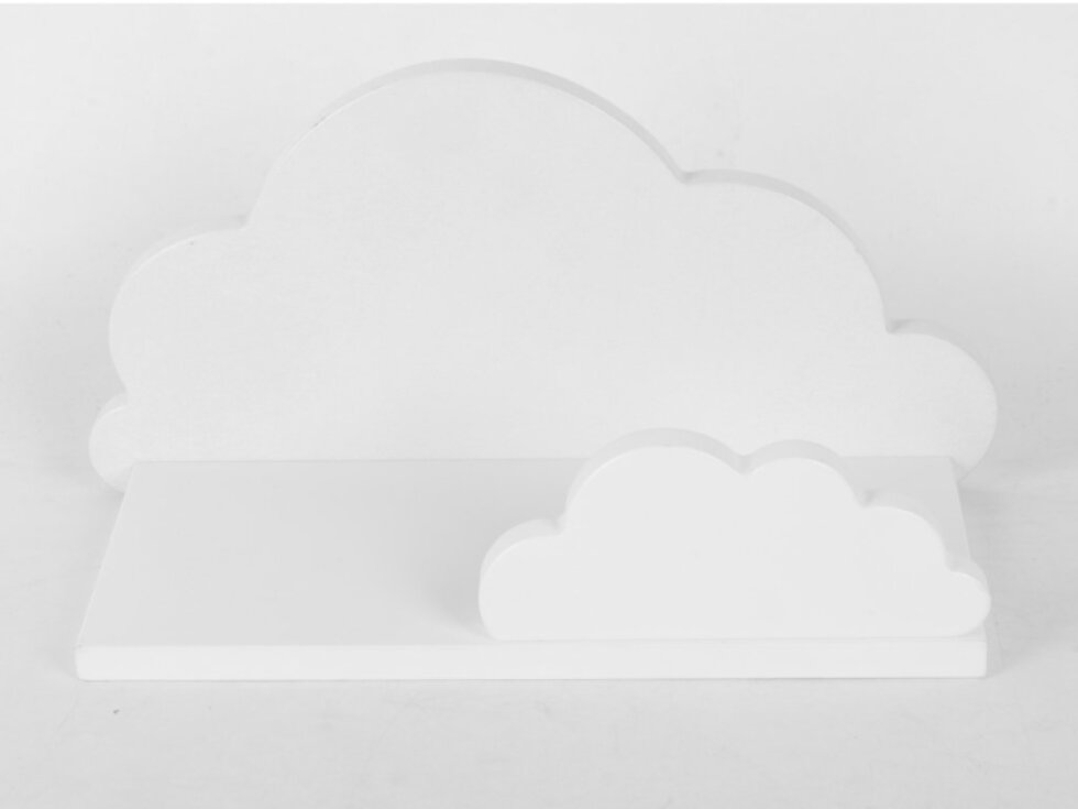 Dětská polička mráček - bílá