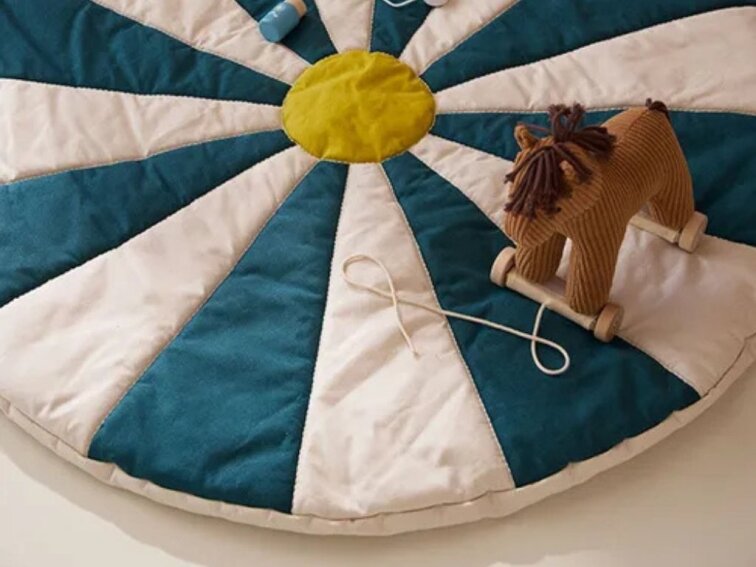 Hrací podložka Cirkus - modrá