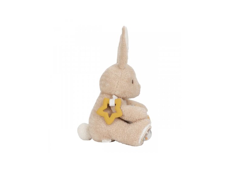 Králíček plyšový s aktivitami Newborn Naturals