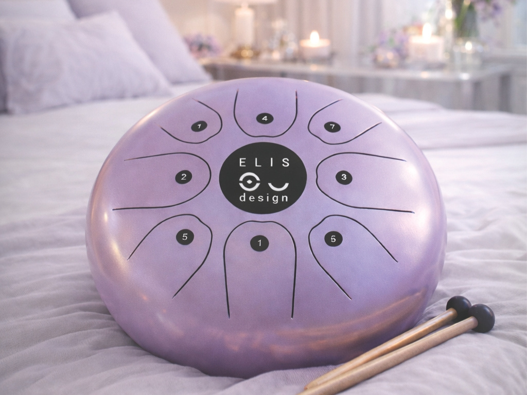 Kovový bubienok Drumboo veľký - fialový