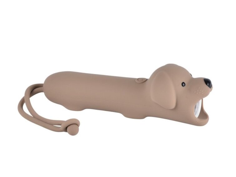 Dětská silikonová svítilna Pes