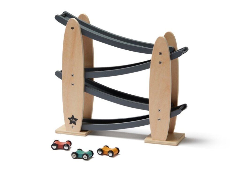 Dřevěná autodráha AIDEN šedá