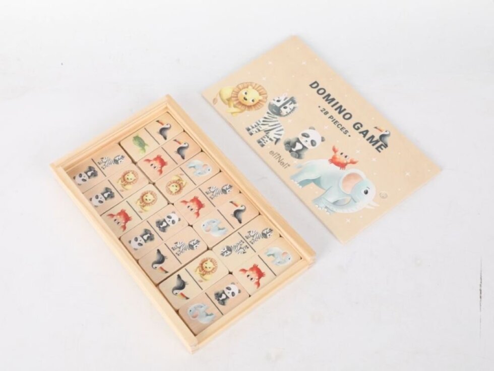 Dřevěné domino - Zvířátka ze ZOO