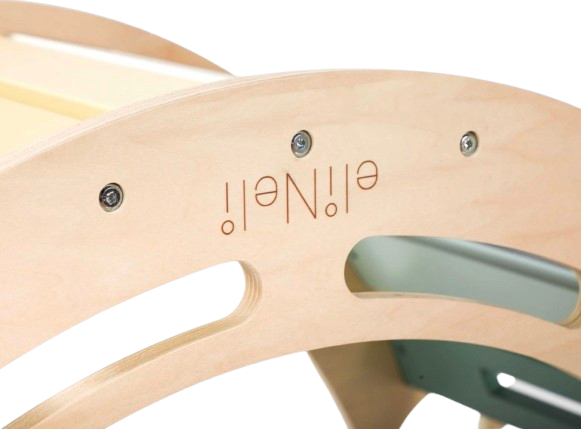 Dřevěná montessori houpačka 100 cm 6v1 max s prknem a židlí - set pastel