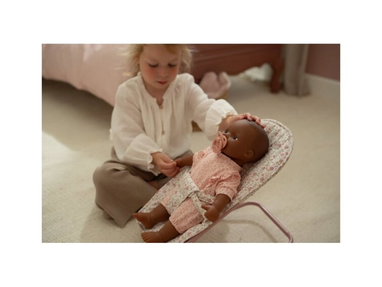 Houpací lehátko pro panenky Soft Flowers