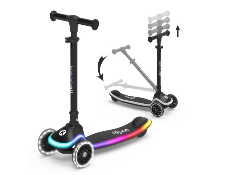 Gyerek robogó Kick'n'Roll - fekete