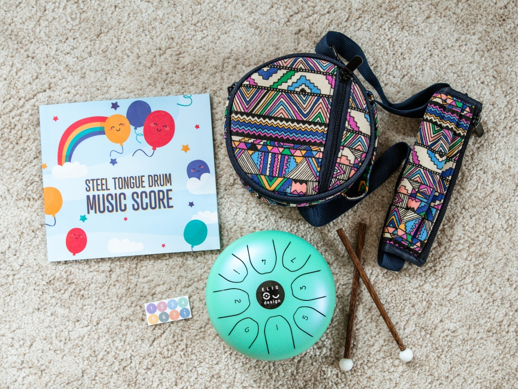 Kovový bubienok Drumboo malý - mätový