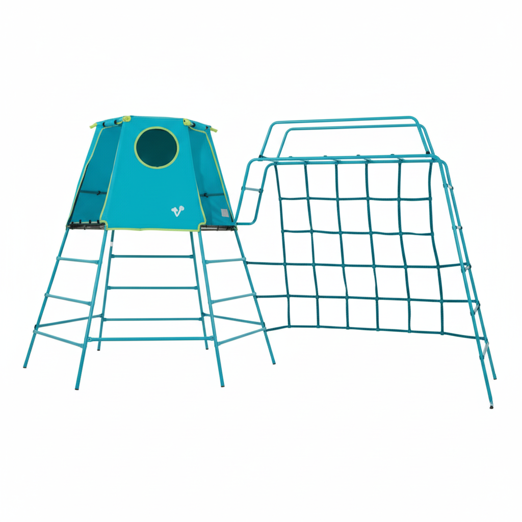 Kovová prolézačka Explorer rozšířená modrá