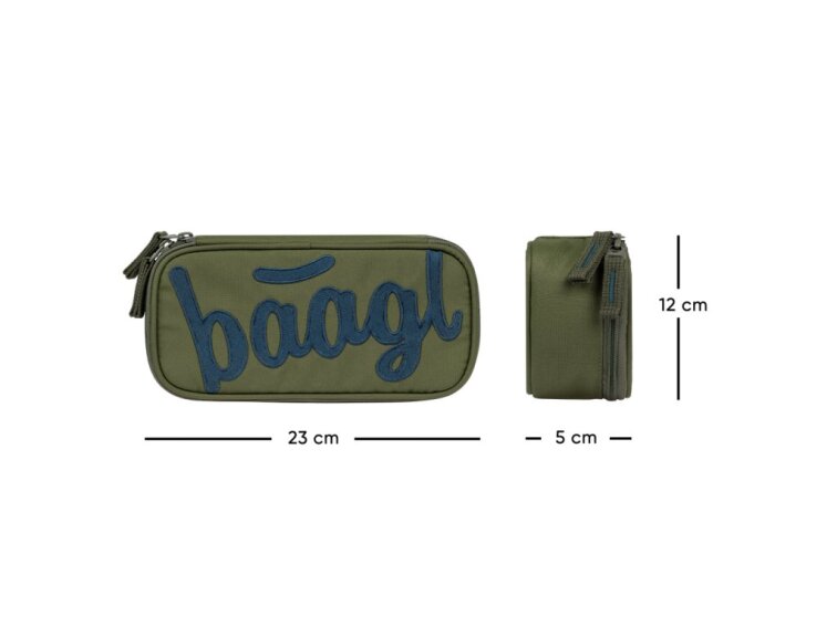 Federmäppchen Schlampermäppchen Olive