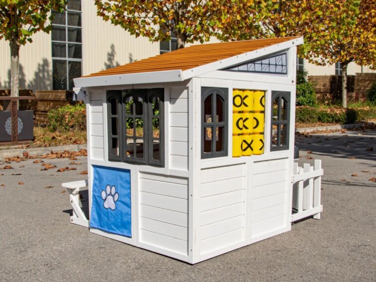 Dětský dřevěný zahradní domek - obchod