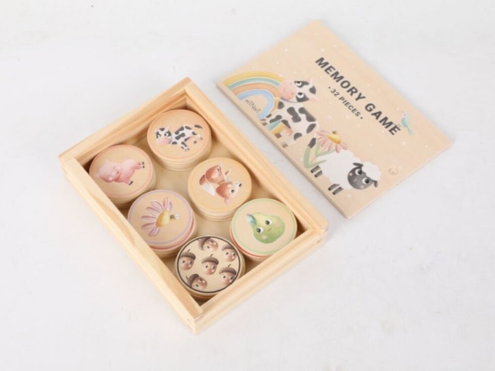 Dřevěné pexeso - Zvířátka