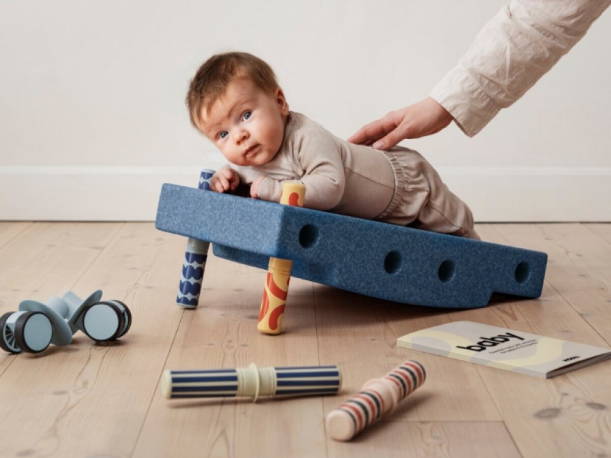 MODU bloky - Baby Activity set modrá/světle modrá