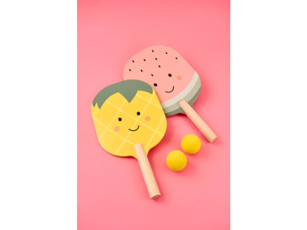 Tenis na plaži – rekete u obliku voća