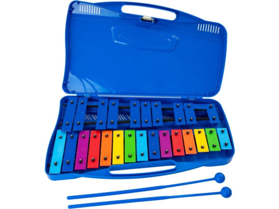 Metalofon - chromatický xylofon v kufříku