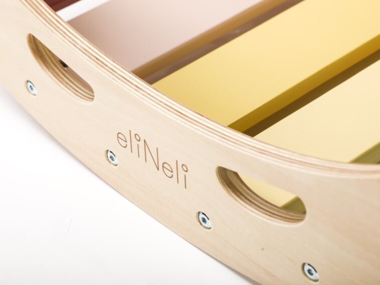 Dřevěná montessori houpačka PRO 5v1 pastel