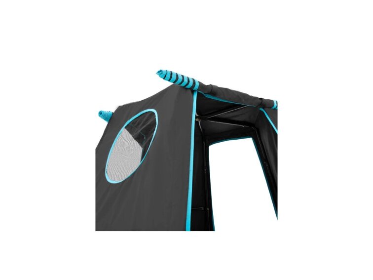 Kovová prolézačka Explorer s hrací plochou rozšířená černá