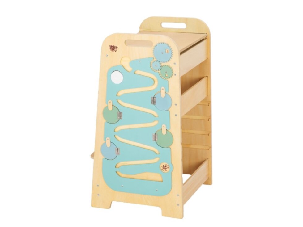 Učicí věž Play 5v1 - 89 cm Mint