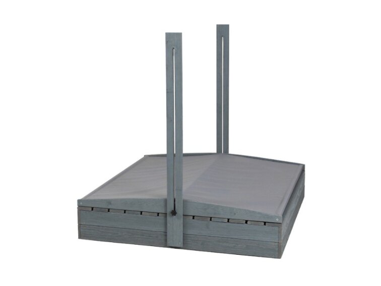 Stříška k dřevěnému pískovišti 120x120 cm - šedá