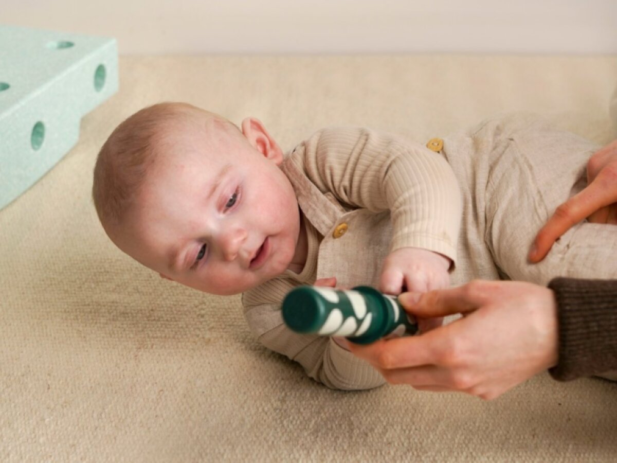 MODU bloky - Baby Activity set mint/zelená