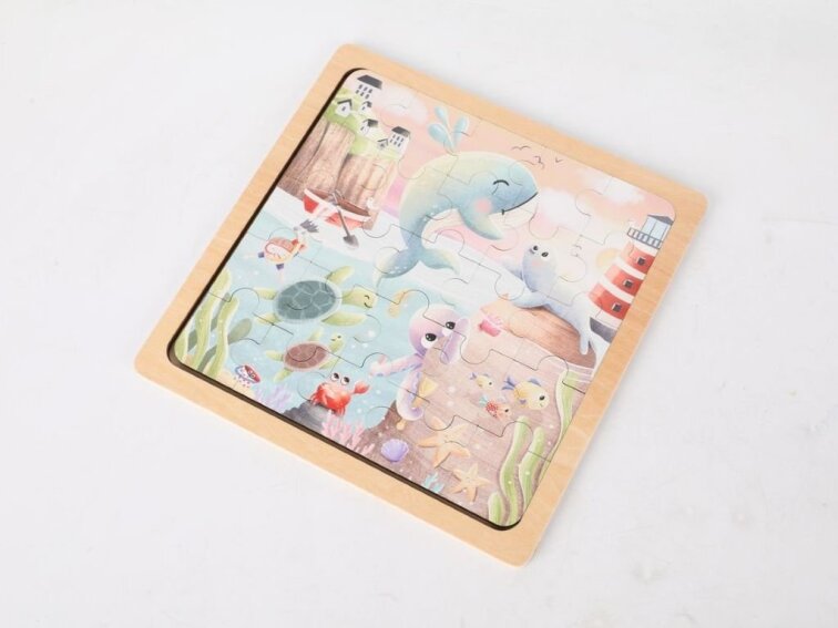 Dřevěné puzzle - Mořský svět