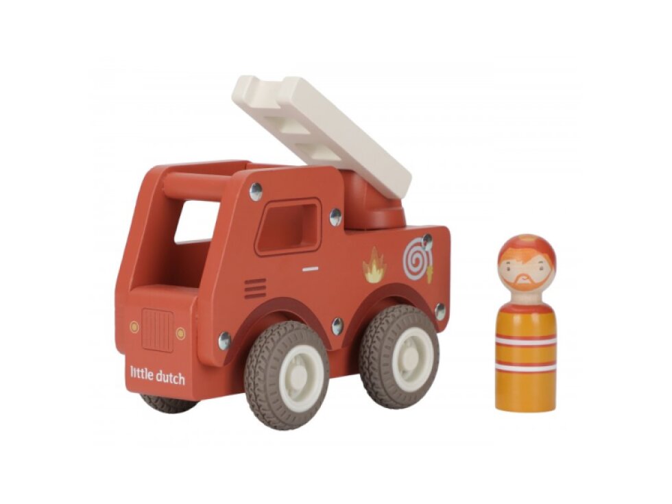 Hasičské auto dřevěné