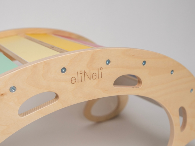 Dřevěná montessori houpačka PRO 5v1 fresh