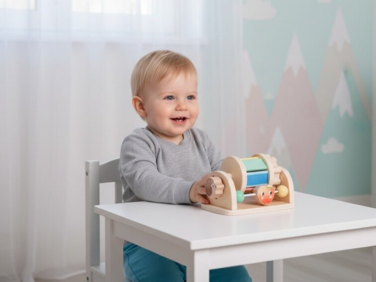 Dřevěný senzorický bubínek