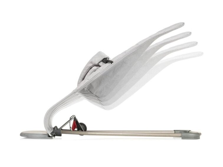 Polohovací lehátko pro děti - světle šedé