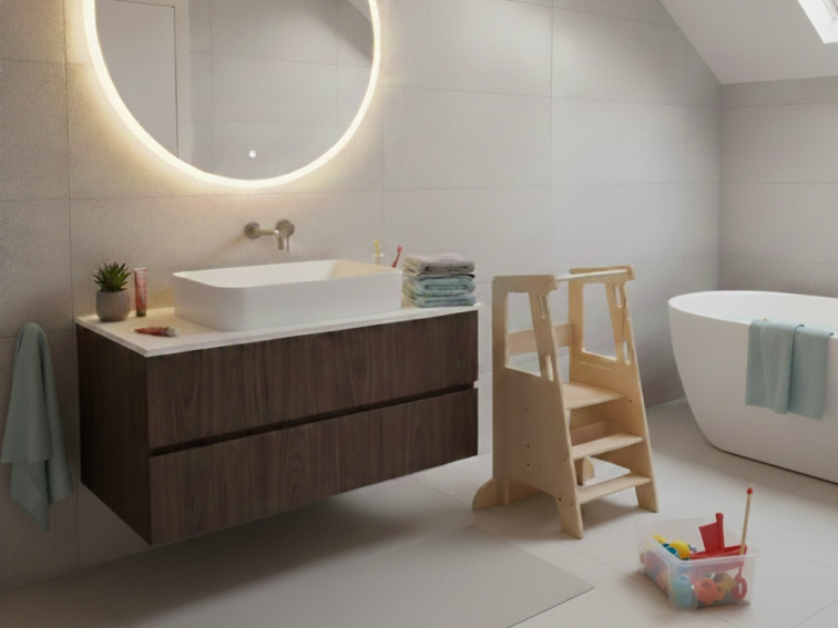 Rostoucí učicí věž PRO 3v1 90 cm se stabilizačními prvky