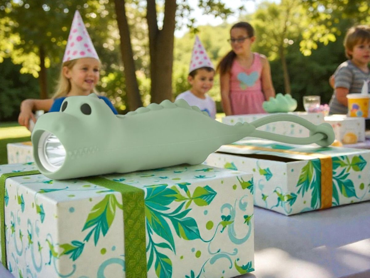 Dětská silikonová svítilna Dinosaurus