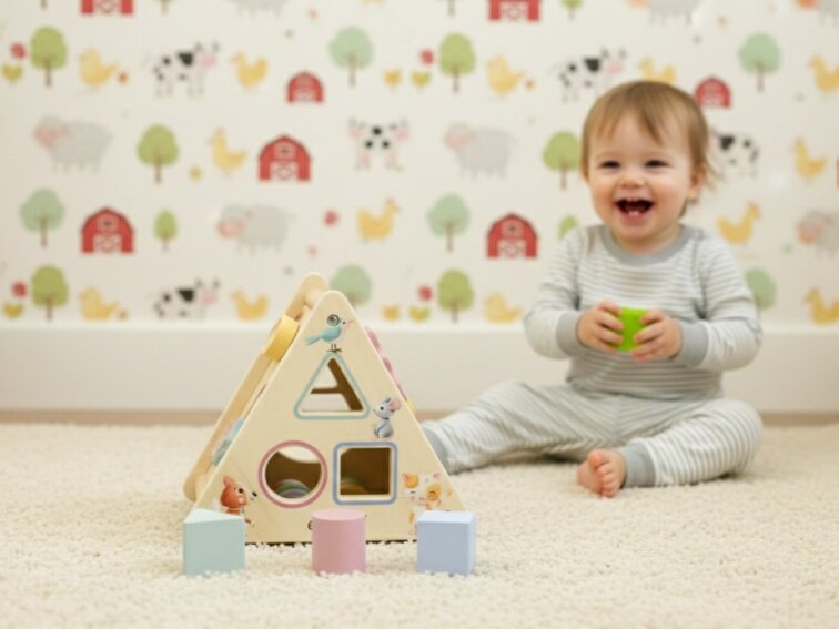 Activity board trojúhelník - Zvířátka