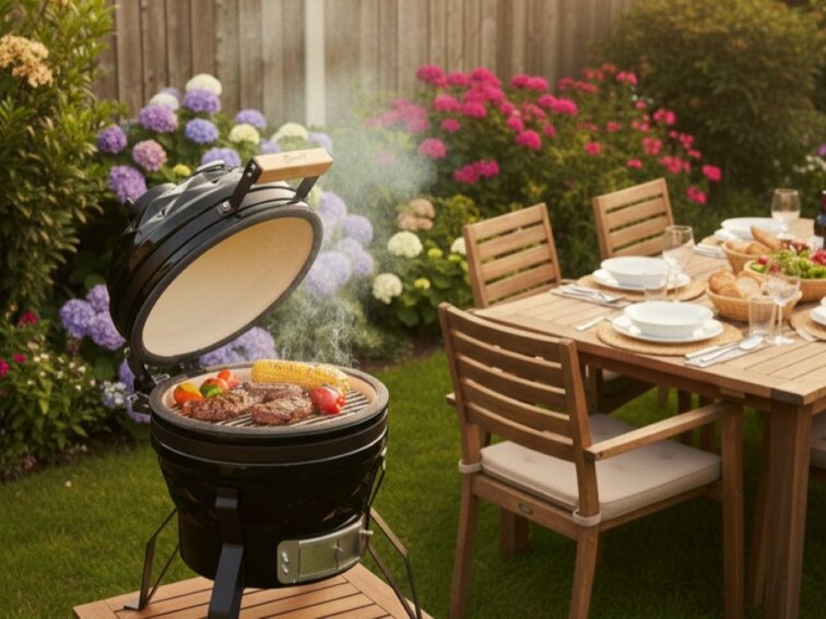 Keramický Gril BBQ 13" | 33 cm | Černý