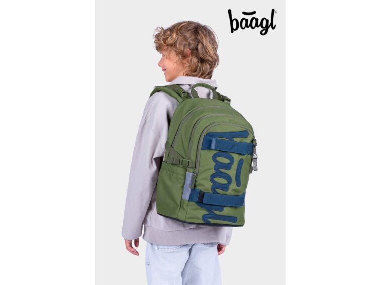Schulrucksack Skate Olive