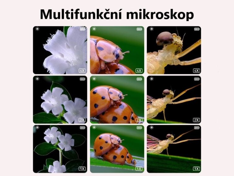 Digitální mikroskop pro děti Kočička - růžová