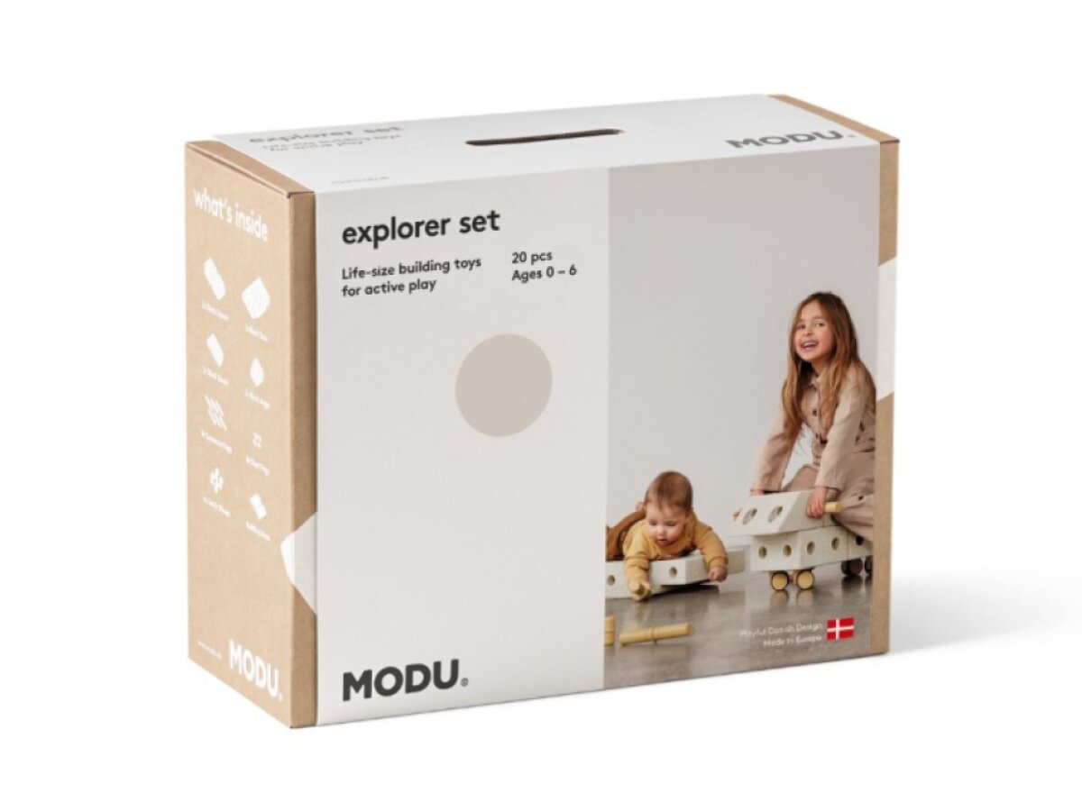 MODU bloky - Explorer set šedá/žlutá