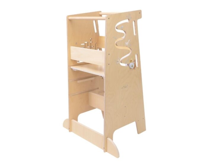 Rostoucí učicí věž edukativní 5v1 Play PRO 90 cm - Zvířátka