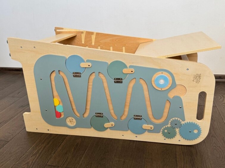 Učicí věž Play 5v1 - 89 cm Mint