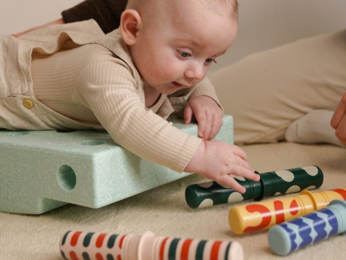 MODU bloky - Baby Activity set mint/zelená