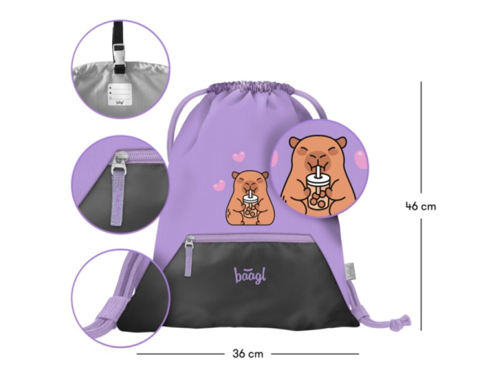 BAAGL Sáček s kapsou Kapybara