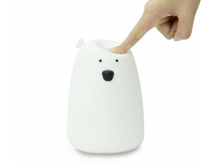 Silikonová lampička Medvídek s ovladačem