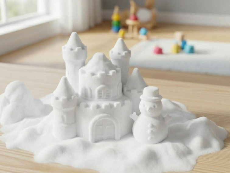 Kinetický sníh - sada Hrad