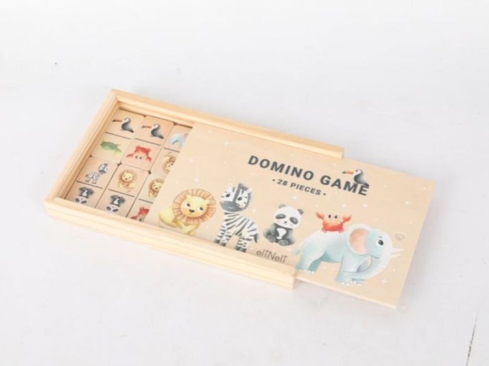 Dřevěné domino - Zvířátka ze ZOO