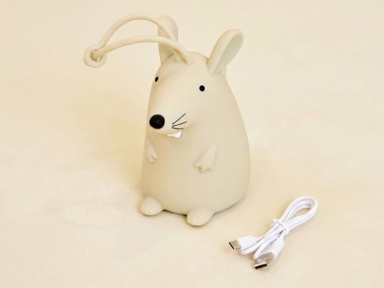 Silikonová lampička Myška s ovladačem